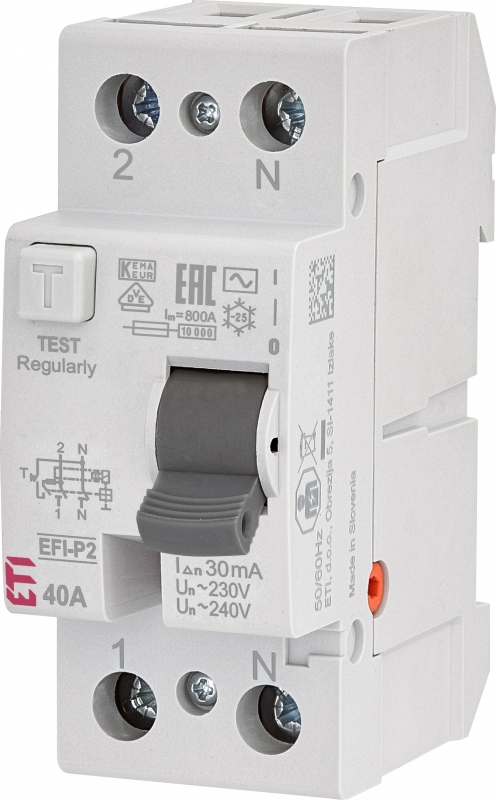 eti prúdový chránič EFI-2 40A/0,03mA 002061212 - prúdové chrániče | MasMasaryk