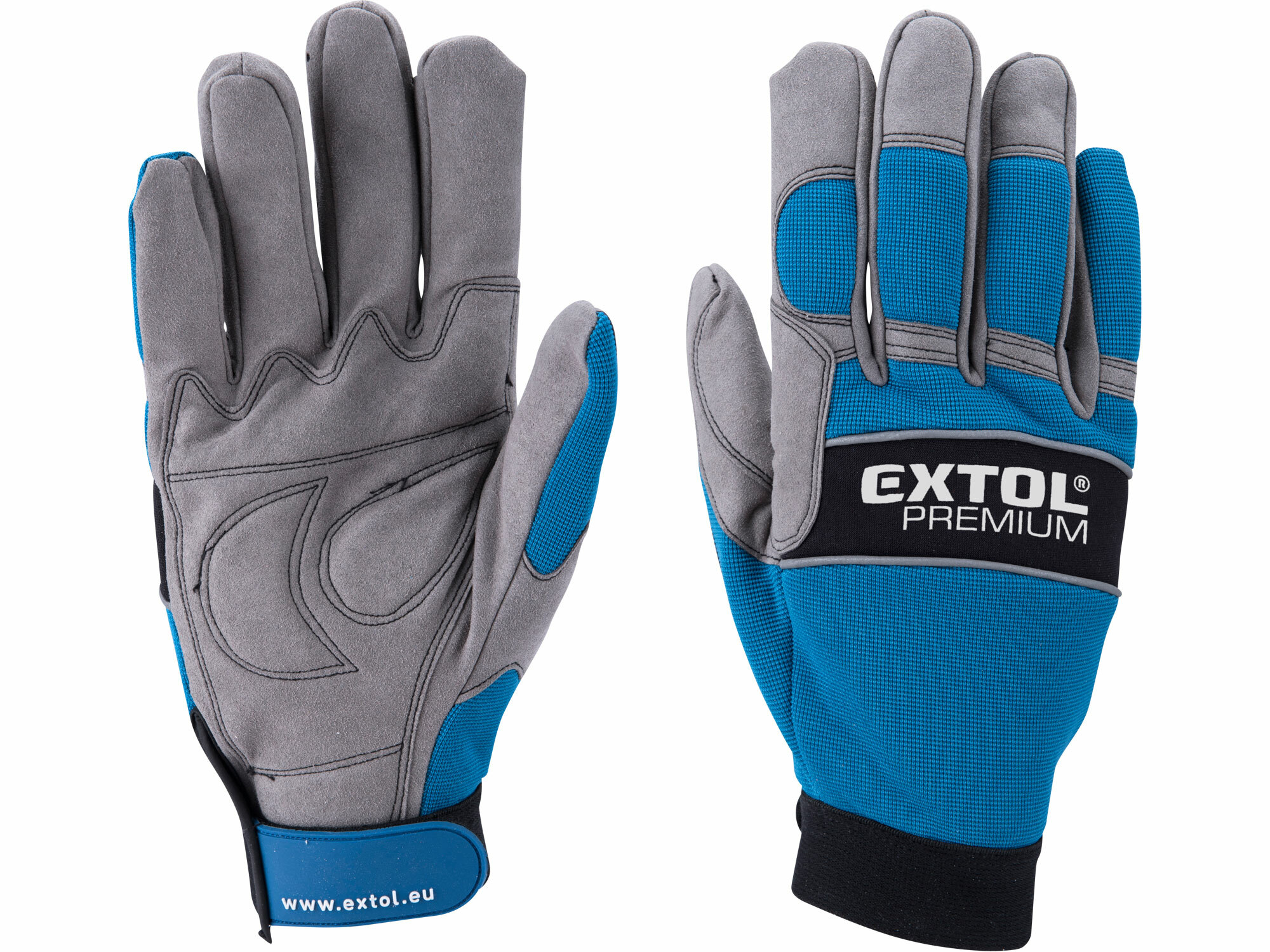 rukavice koža/syntetika XXL/12”253mm EXTOL premium  - Rukavice | MasMasaryk