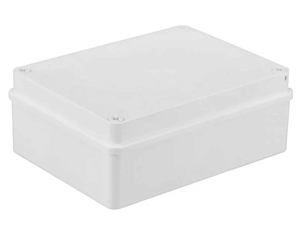 krabica 190x140x70  S-BOX 416Bbiela bez vývodiek  - krabice,kryty,viečka | MasMasaryk