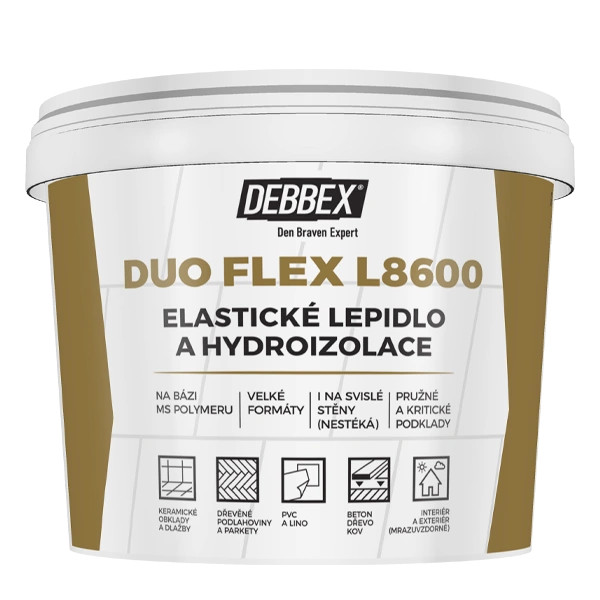 Den Braven elastické lepidlo a hydroizolácia  5kg DUO FLEX L8600   51211DF - Lepidlá | MasMasaryk