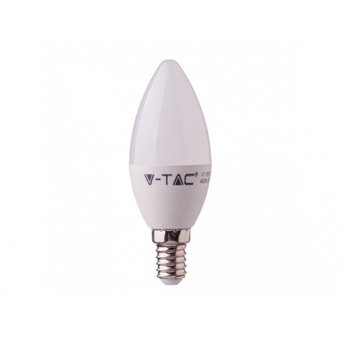 žiarovka E14 7W LED V-TAC C37  WW 111 sviecka    - LED žiarovky | MasMasaryk