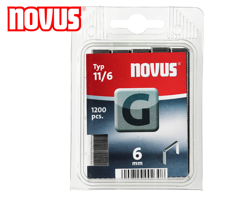 spony  NOVUS G 11/ 6 1200ks šxh 10,6x1,25 - sponkovačky,spony,páskovačky | MasMasaryk
