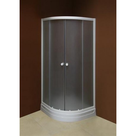 sprchový kút KLASIK EKO SKE-K618BBK90 oblý 90 biely