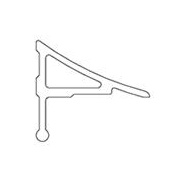 sprchová montážna lišta krycia 10/1100 biela RAVAK - Tesniace lišty a pásky k vaniam a vaničkám | MasMasaryk