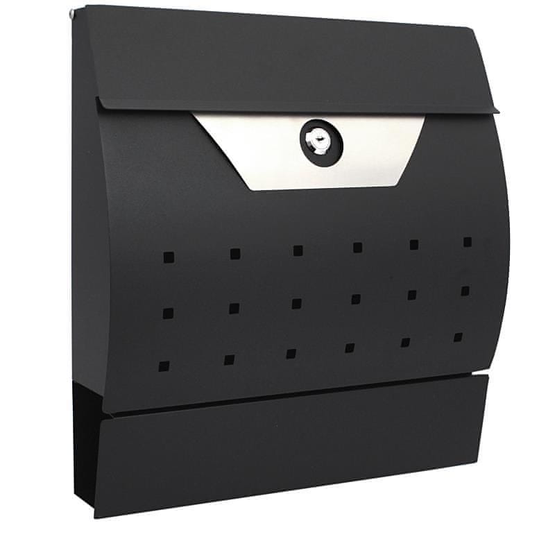 poštová schránka  XL-TOOLS čierna/nerez   - schránky,trezory | MasMasaryk