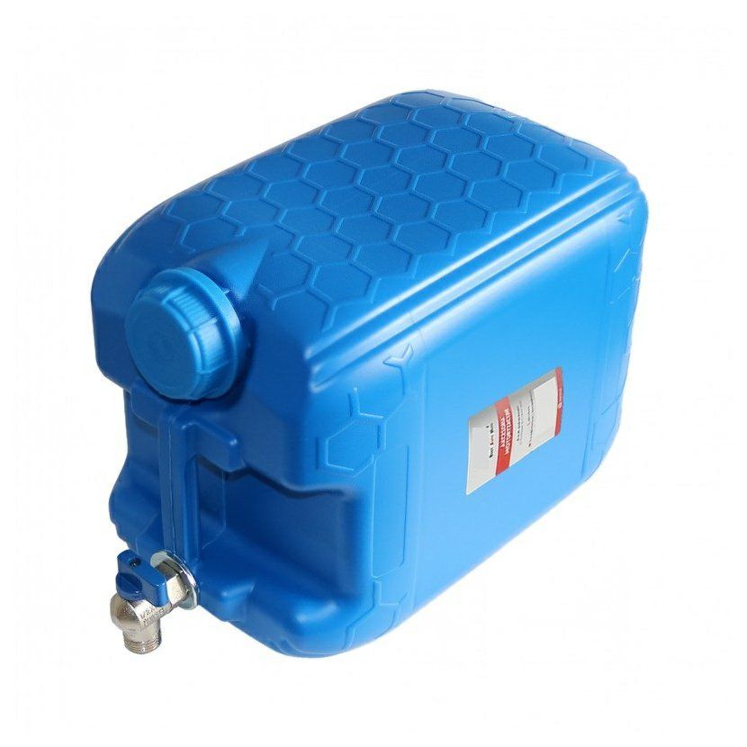 kanister -  20l s kovovým kohútikom hore modrý - kanistre,nádoby,bedničky,popolnice | MasMasaryk