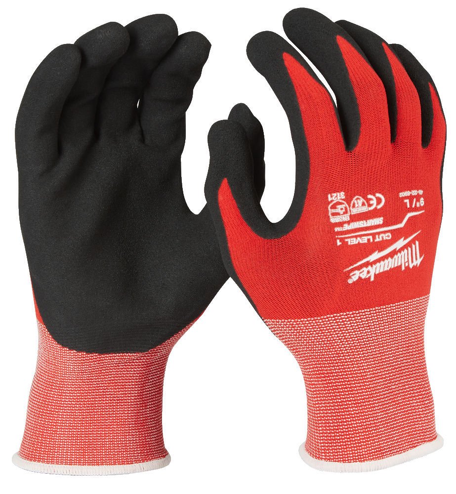 Milwaukee rukavice odolné tr.1 veľ. 9 L  4932471417 - Ochranné pomôcky | MasMasaryk
