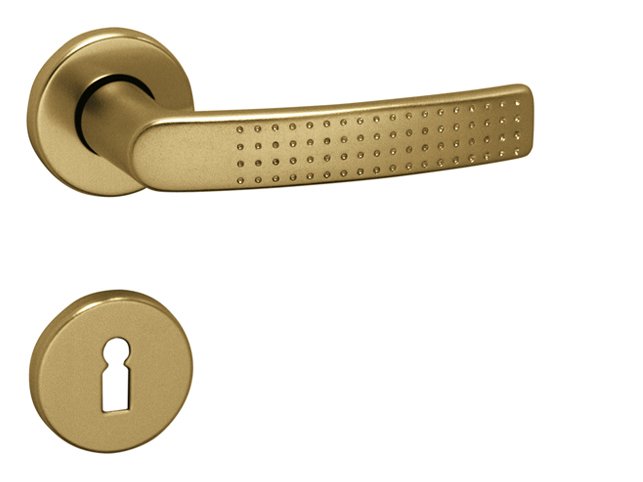 kľučka/kľučka rozeta/OK GI - MEDOX  BB F4 bronz elox - Kľučky na obyčajný kľúč | MasMasaryk