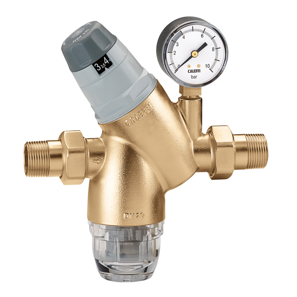 CALEFFI redukčný ventil  RVT 1" A PN25  40° + filter + manometer CLF 535161 - regulátory | MasMasaryk