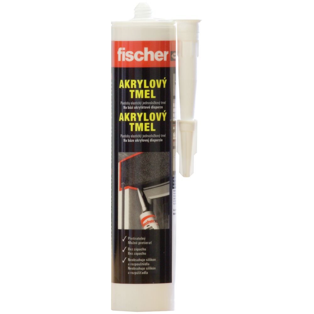 Fischer akryl tmel biely 310ml  525022 - Silikóny a tmely | MasMasaryk