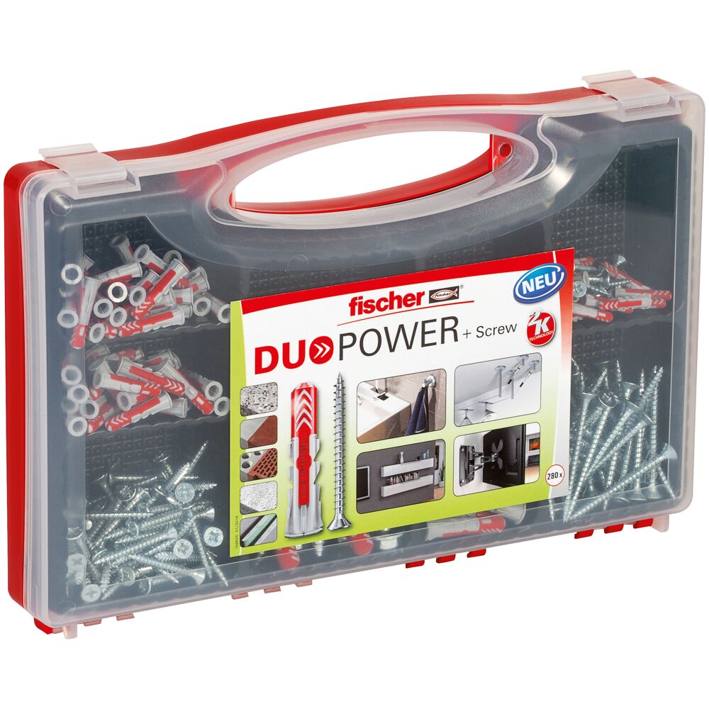 Fischer hmoždinky + skrutky DuoPower RED-BOX    NV 536091 - hmoždinky | MasMasaryk