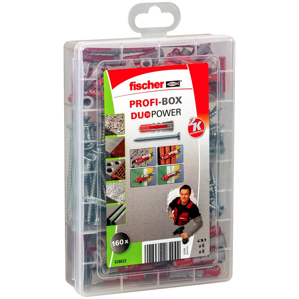 Fischer hmoždinky + skrutky DuoPower PROFI-BOX NV 538622 - hmoždinky | MasMasaryk