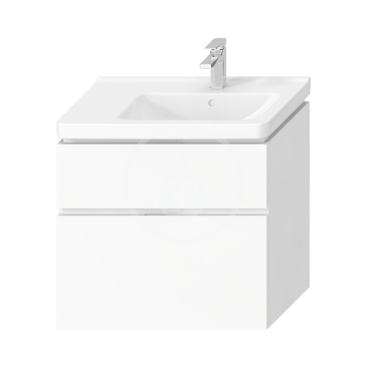 nábytok JIKA CUBITO  skr.75 H40J4254035001 2-zásuvky, výrez vpravo,farba biela - Skrinka pod umývadlo/dosku | MasMasaryk
