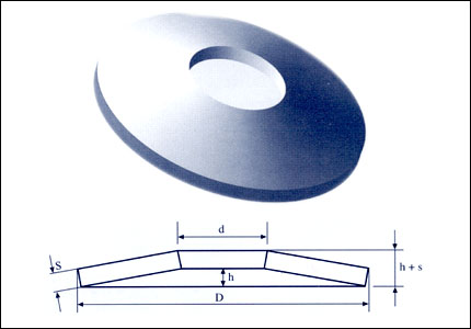 podložka tanierová 16x8,2x0,6  DIN2093 - DIN 2093 podložky tanierové  | MasMasaryk