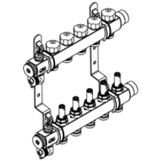 Rehau Rozdeľovač HKVD SX-AG 12 okruhov   - rozdeľovače a skrinky na kúrenie | MasMasaryk
