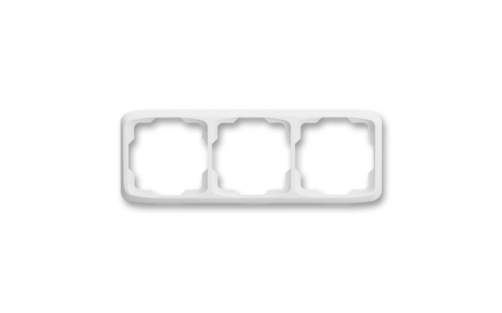 T- rámček-3 biely vodorovný 3901A-B30B - vypínače a zásuvky | MasMasaryk