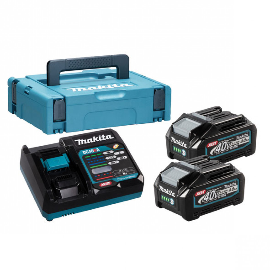 MAKITA AKU sada 40V 2xBL4040+DC40RA+MAKPAC 191J97-1