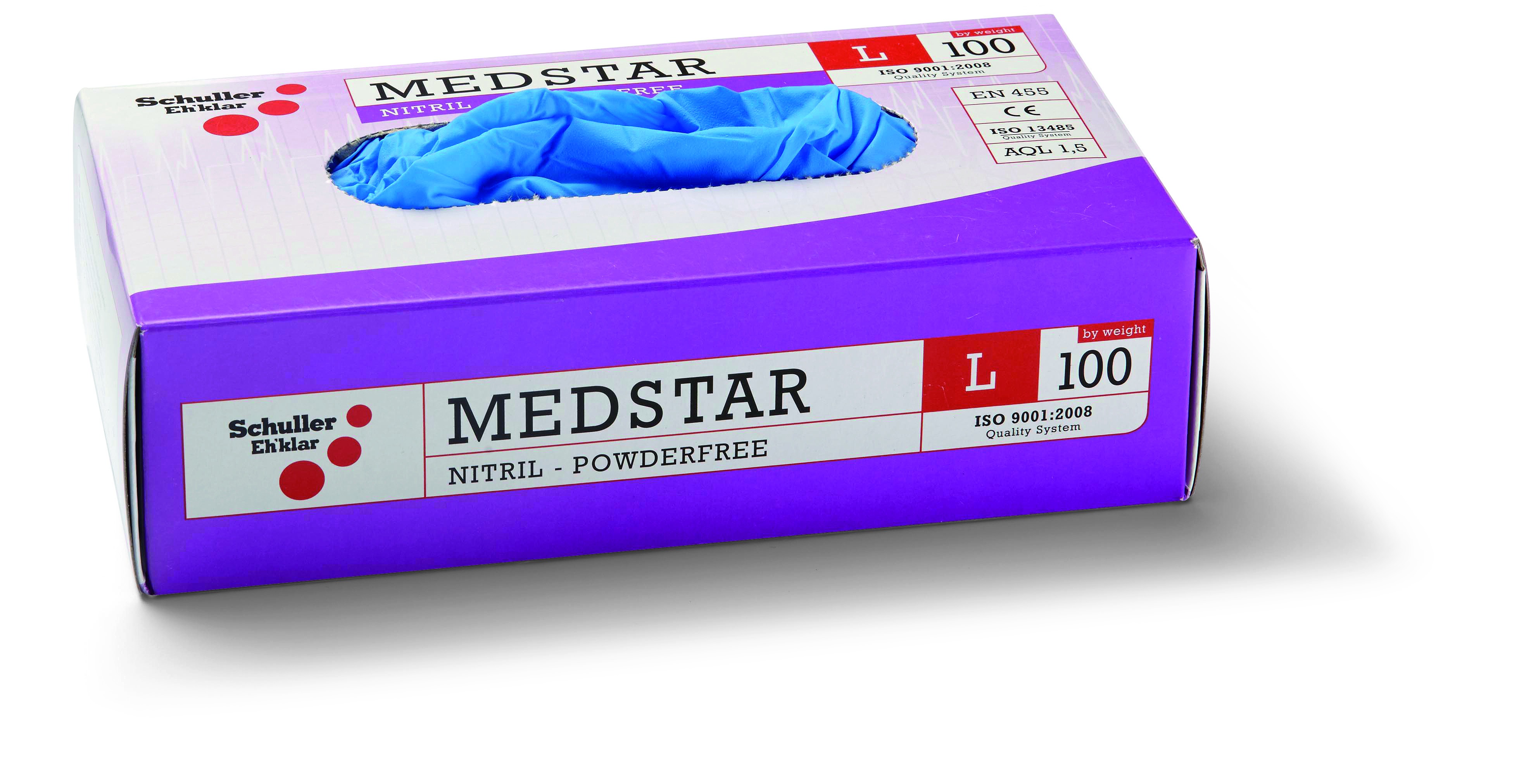rukavice jednorázové MEDSTAR nitril.nepudr. XL 100ks 49254 - Rukavice | MasMasaryk