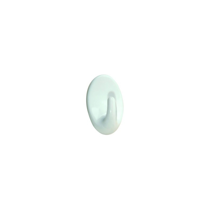 háčik samolepiaci plastový biely/hnedý 269-43 43x21 - háčiky,očká,skoby | MasMasaryk
