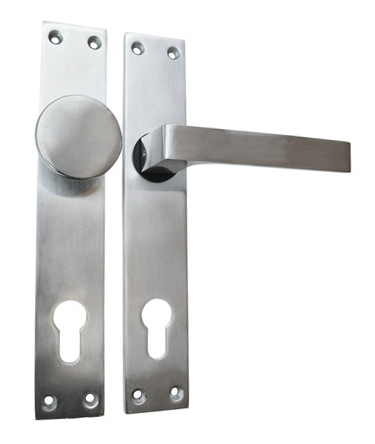 štít dverný+guľa pevná pre vložku 90/FAB 26087  hliníkový AL - Kľučky | MasMasaryk