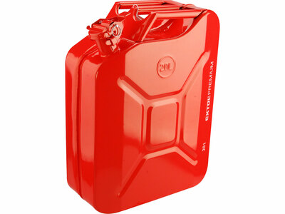 kanister na pohonné hmoty 20l  plechový červený  8863200 - kanistre,nádoby,bedničky,popolnice | MasMasaryk