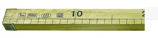 meter drevený  ciachovaný 1m  - metre,pásma,posuvné meradlá,pravítka | MasMasaryk