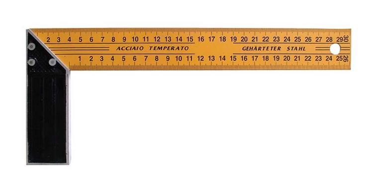 uholník stolársky žltý HOBBY 400mm 14440 - metre,pásma,posuvné meradlá,pravítka | MasMasaryk