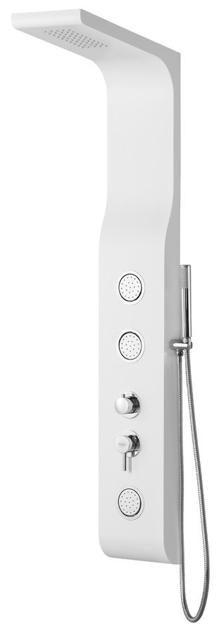 sprchový panel YUKI SL290  ABS/BIELA (páková batéria)    AQUALINE - sprchové panely | MasMasaryk