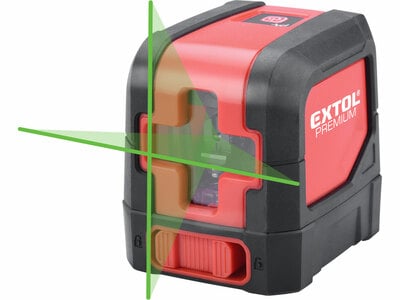 EXTOL laser krížový 8823306 zelený lúč - Lasery, detektory, meracie prístroje | MasMasaryk