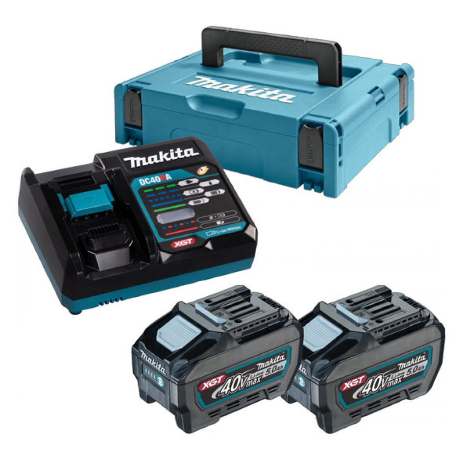 MAKITA AKU sada 40V 2xBL4050+DC40RA+MAKPAC 191V35-5