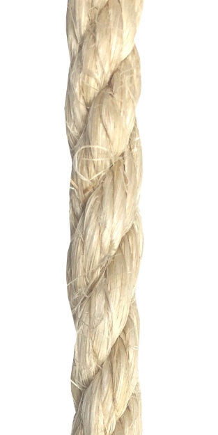 lano SISAL  6 mm stáčané /100m/   - Šnúry, laná, reťaze, kladky a karabinky | MasMasaryk