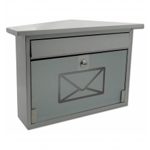 poštová schránka Robin strieborná + sklo 360x285x80 - schránky,trezory | MasMasaryk