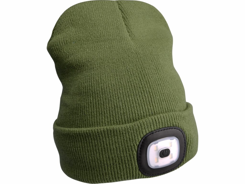 EXTOL Čapica zelená s čelovým svetlom, LED 4x45lm, 300mAh Li-ion 43192 - Ostatné oblečenie | MasMasaryk