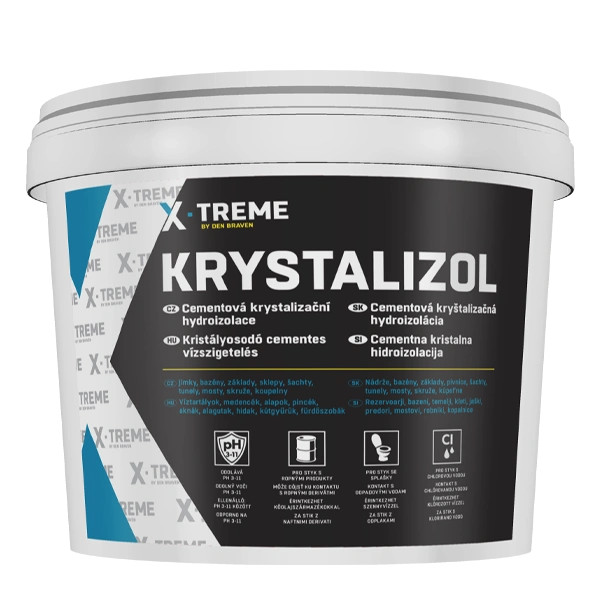 Den Braven Cementová kryštalizačná hydroizolácia Krystalizol  5kg  - Ostatná stavebná chémia | MasMasaryk