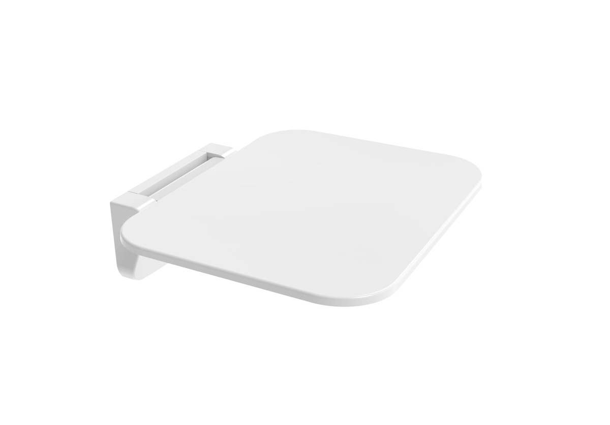 sprchové sedátko sedátko SAT biele sklopné SATDSEDPLB 38 x 4,95 x 43,5 cm, nosnosť 150 kg - Tovar | MasMasaryk