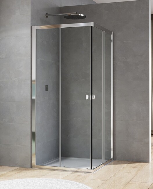sprchový kút ARELIA D20SE20904007 štvoruholník s dvojdielnymi posuvnými dverami, 5 mm sklo, 1900 výška - Sprchové kúty a zásteny | MasMasaryk