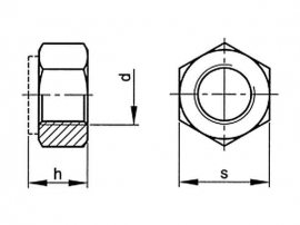 matica jemné stúpanie poistná  M12x1.5 Zn   DIN985  10,9   - DIN 985 matice poistné šesťhranné s plast.vložkou | MasMasaryk