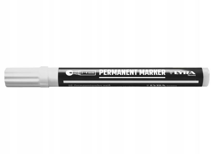 popisovač Permanent marker biely 2-4mm LYRA L4050001