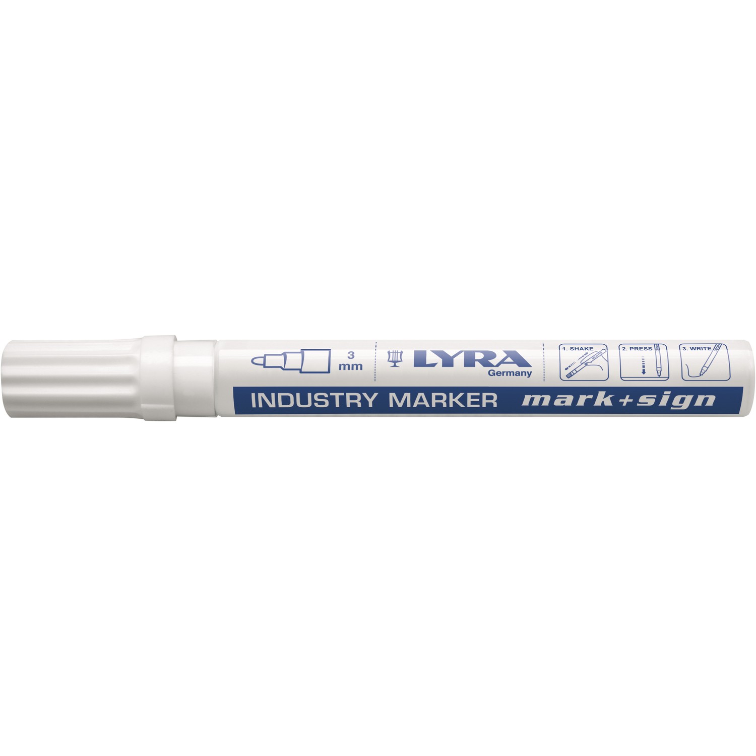 popisovač Permanent marker biely 1mm    LYRA L4060001