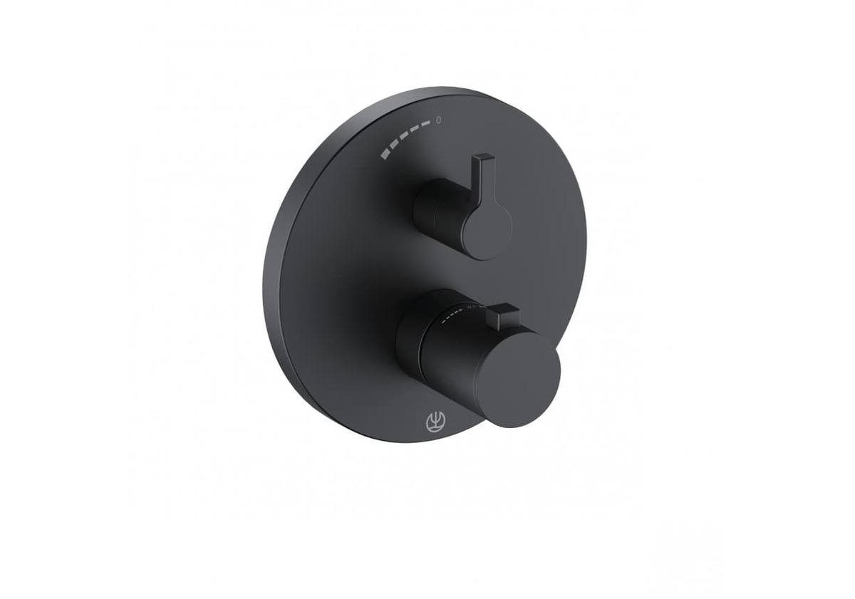 vodovodná batéria KLUDI NOVA FONTE 208353915 sprchová termostat.podomietková, farba čierna - Podomietkové batérie | MasMasaryk
