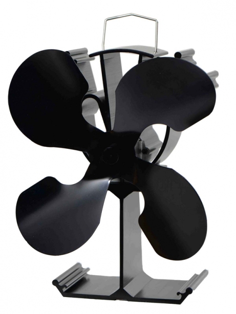 Ventilátor termoelektrický 230m3/hod,čierny 4čepel  - krbové príslušenstvo | MasMasaryk