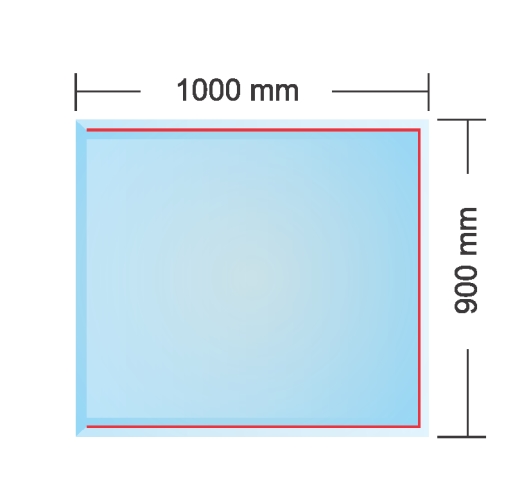 sklo pod kachle BERLIN 8mm 900x1000 - krbové príslušenstvo | MasMasaryk