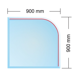sklo pod kachle PARIS 8mm 900x900 - krbové príslušenstvo | MasMasaryk