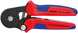 KNIPEX kliešte lisovacie 0,08 - 6,0 mm2 180mm samonastaviteľné pre koncové objímky 180 mm 975314 - kliešte,hasáky | MasMasaryk