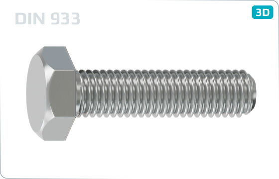 skrutka M 16x240 č. 6HH  DIN 933     cz