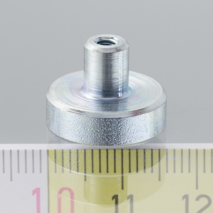 Magnet šošovka so stopkou 16x4,5 mm  M3 27063 - magnety | MasMasaryk