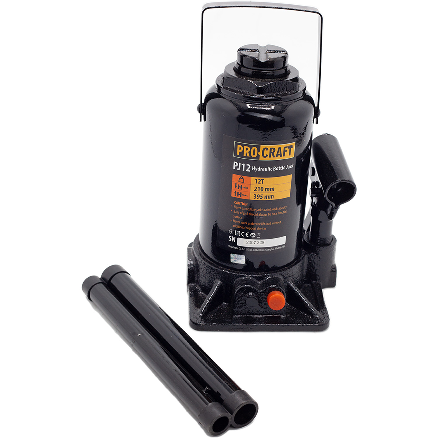 Hydraulický zdvihák Procraft PJ12  12 ton  / 200-385 mm