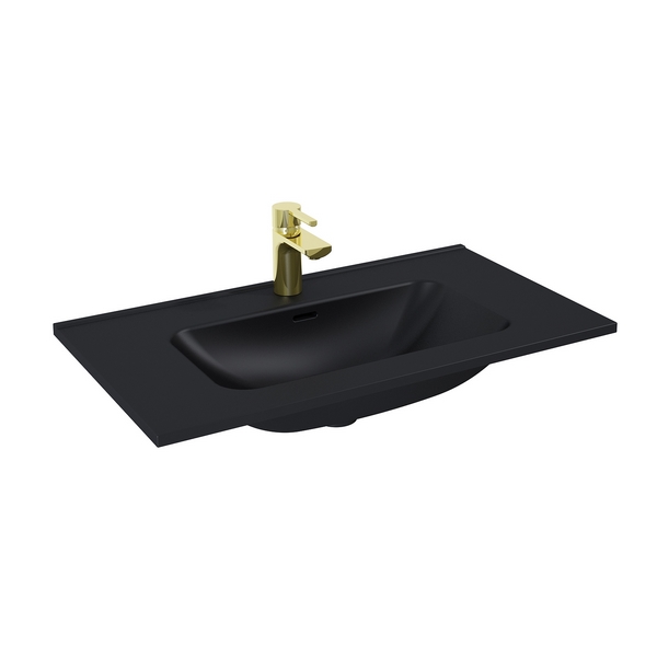 umývadlo LOT LK6065 MAYLA 81,5cm nábytkové 81,5 x 1,8 x 46 keramické, čierna matná