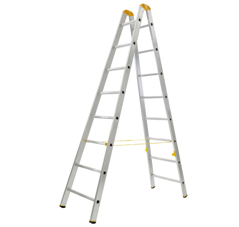 ALVE rebrík dvojdielny FORTE 2x8  8908  PROFI PLUS