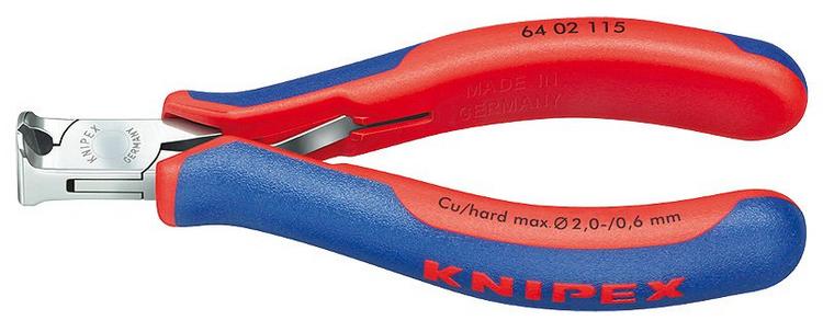 Kliešte KNIPEX cvikacie čelné pre elektroniku 115mm 6402115